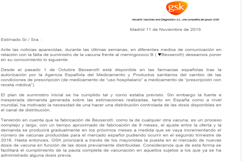 donde comprar bexsero